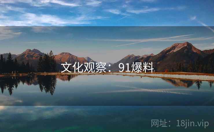 文化观察：91爆料