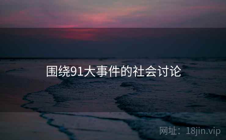 围绕91大事件的社会讨论 围绕91大事件的社会讨论
