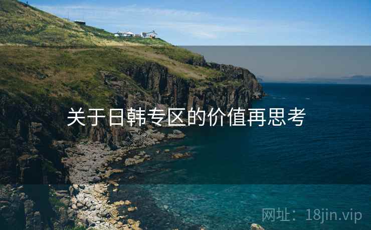 关于日韩专区的价值再思考 关于日韩专区的价值再思考