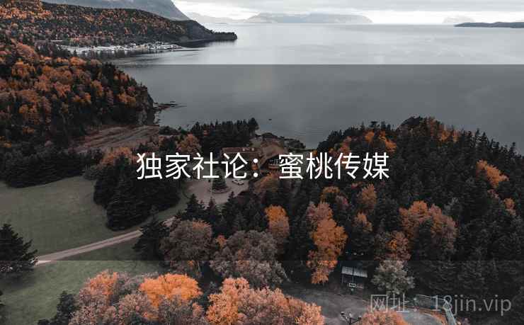 独家社论:蜜桃传媒 独家社论:蜜桃传媒